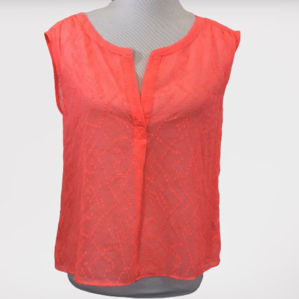 ⭐ American Eagle Sheer Sleeveless Tank Top Blouse - Picture 1 of 7